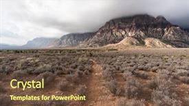  Presentation with rain clouds - Colorful theme enhanced with november rain clouds moving backdrop and a tawny brown colored foreground