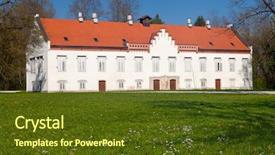 Presentation with castle - PPT theme consisting of zapresic croatia photo was taken background and a tawny brown colored foreground