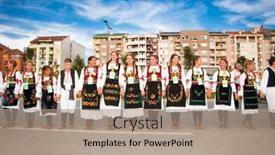  Presentation with record - Slide deck featuring novi-sad-serbia-oct-4 background and a coral colored foreground