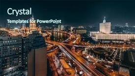  Presentation with ukraine - Theme having novoarbatsky bridge government building ukraine background and a navy blue colored foreground