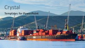  Presentation with container port - 