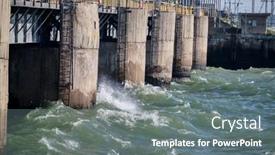  Presentation with hydroelectric plant - Audience pleasing slide deck consisting of novosibirsk-hydroelectric-power-plant backdrop and a gray colored foreground