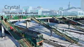  Presentation with railroad - Amazing presentation having novosibirsk-russia-january-11-2015 backdrop and a light blue colored foreground