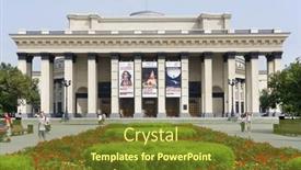  Presentation with siberia - Presentation theme enhanced with novosibirsk-russia-july-30-2016 background and a tawny brown colored foreground