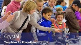  Presentation with technical - Audience pleasing presentation theme consisting of novosibirsk-russia-october-5-2014 backdrop and a ocean colored foreground