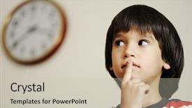  Presentation with preschool - Amazing slides having now is the time kid backdrop and a soft green colored foreground