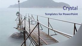  Presentation with sea shore - PPT theme consisting of now it is a history background and a  colored foreground