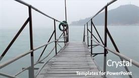  Presentation with sea shore - Presentation having now it is a history background and a gray colored foreground