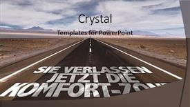  Presentation with zone - Presentation design featuring now leaving the comfort zone background and a light gray colored foreground