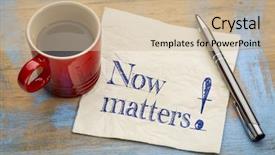  Presentation with matter - Audience pleasing PPT layouts consisting of now matters inspiration reminder - handwriting backdrop and a  colored foreground