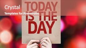  Presentation with today - Beautiful slides featuring now year - today is the day written backdrop and a coral colored foreground