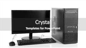  Presentation with modern electric iron isolated - Colorful slide deck enhanced with nowadays - modern computer set isolated backdrop and a dark gray colored foreground