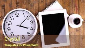  Presentation with coffee cup diary - Cool new presentation with nowadays - tablet cup of coffee notebook backdrop and a tawny brown colored foreground