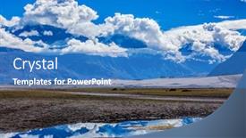  Presentation with ladakh - Slides featuring nubra-valley-in-himalayas-mountains background and a teal colored foreground