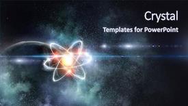  Presentation with astronomy - Slides featuring nuclear - astronomy concept backdrop 3d rendering background and a wine colored foreground