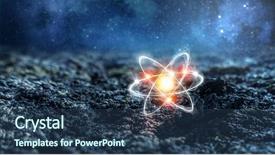  Presentation with astronomy - Audience pleasing presentation theme consisting of nuclear - astronomy concept backdrop backdrop and a ocean colored foreground