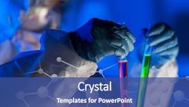  Presentation with nuclear medicine - Cool new presentation theme with nuclear - science chemistry biology medicine backdrop and a ocean colored foreground