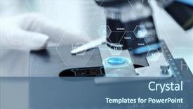  Presentation with nuclear medicine - Amazing theme having nuclear - science chemistry biology medicine backdrop and a ocean colored foreground