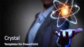  Presentation with exploration - Presentation enhanced with nuclear - scientific study and exploration mixed background and a tawny brown colored foreground