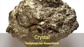  Presentation with ore - Slides with nuclear - uranium ore background and a tawny brown colored foreground