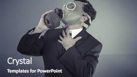  Presentation with pollution - Audience pleasing PPT layouts consisting of nuclear biohazard - apocalypse business man wearing backdrop and a  colored foreground