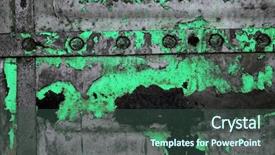  Presentation with toxic - Audience pleasing presentation design consisting of nuclear biohazard - background in toxic style backdrop and a ocean colored foreground