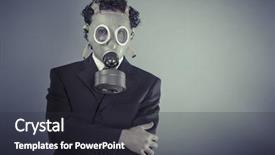  Presentation with pollution - Audience pleasing theme consisting of nuclear biohazard - environment business man wearing backdrop and a dark gray colored foreground
