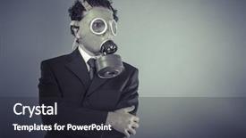  Presentation with biohazard - Beautiful PPT theme featuring nuclear business man wearing backdrop and a dark gray colored foreground