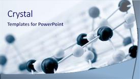  Presentation with table chemistry - Beautiful PPT theme featuring nuclear chemistry - periodic table of chemical elements backdrop and a sky blue colored foreground