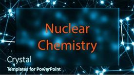  Presentation with nuclear chemistry - Slide set having nuclear-chemistry-the-study background and a navy blue colored foreground