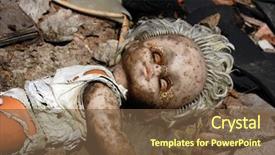  Presentation with pripyat - PPT layouts featuring nuclear doll chernobyl area lost background and a tawny brown colored foreground