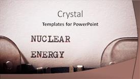  Presentation with nuclear energy - Slides featuring nuclear-energy-phrase-written background and a sky blue colored foreground
