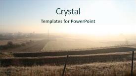  Presentation with nuclear - Theme having nuclear explosion or just sunrise background and a sky blue colored foreground