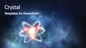  Presentation with nuclear fusion - Cool new PPT theme with nuclear fusion - astronomy concept backdrop backdrop and a navy blue colored foreground