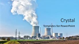  Presentation with nuclear power - Beautiful slide deck featuring nuclear power in germany gundremmingen backdrop and a light blue colored foreground