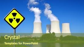  Presentation with plant nuclear - Colorful PPT theme enhanced with nuclear power plant temelin backdrop and a tawny brown colored foreground