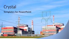  Presentation with nuclear power - Presentation theme having crowd of people posing for portraits with blank copy space paper background and a soft green colored foreground