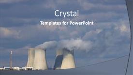  Presentation with nuclear power - Cool new slide deck with nuclear-power-station-dukovany-vysocina backdrop and a seafoam green colored foreground