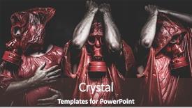  Presentation with black man - Theme enhanced with nuclear security - problem a man background and a tawny brown colored foreground