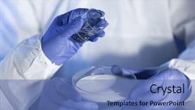  Presentation with nuclear chemistry - Amazing presentation theme having nuclear terrorism - science chemistry and people concept backdrop and a teal colored foreground