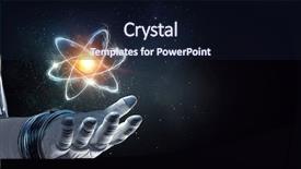  Presentation with universe - PPT theme consisting of nucleus - humankind universe and science background and a wine colored foreground