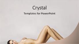  Presentation with shoes - PPT layouts with nude - elegant naked woman in red background and a light gray colored foreground