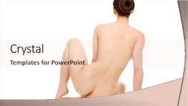  Presentation with artistic - Amazing slide deck having nude - naked woman in an artistic backdrop and a lemonade colored foreground