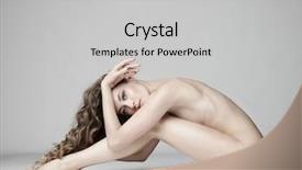  Presentation with woman nude erotic - Presentation having nude sexy beautiful woman background and a light gray colored foreground