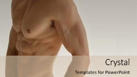  Presentation with sexy - PPT layouts consisting of nude sexy male model background and a soft green colored foreground