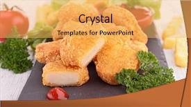  Presentation with nuggets - PPT theme with nuggets background and a yellow colored foreground