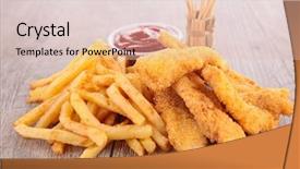  Presentation with nuggets - Beautiful theme featuring nuggets backdrop and a lemonade colored foreground