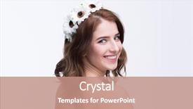  Presentation with beautiful midnight sun over - Amazing PPT layouts having nuke - happy beautiful woman over gray backdrop and a  colored foreground