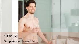  Presentation with benefits of drinking water - Beautiful slide deck featuring nuke - portrait of a cheerful naked backdrop and a coral colored foreground