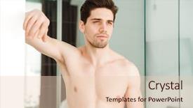  Presentation with man power service - Amazing PPT theme having nuke - portrait of a serious naked backdrop and a lemonade colored foreground